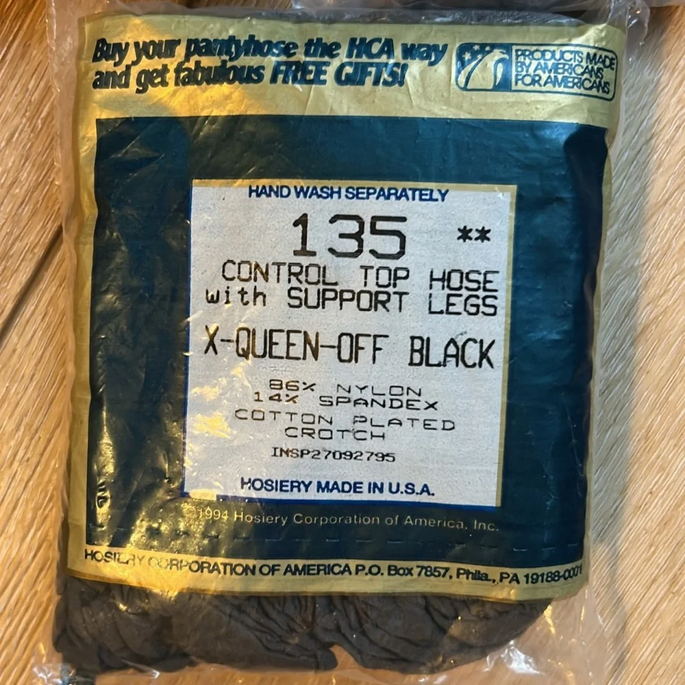 Silkies Control Top Pantyhose 3 Pair Queen Off Black